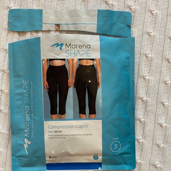 Marena Nude Compression Capris - Picture 1 of 5